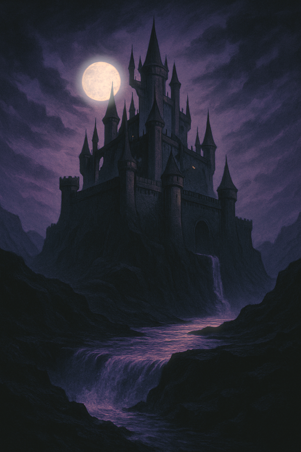 Gothic castle backdrop